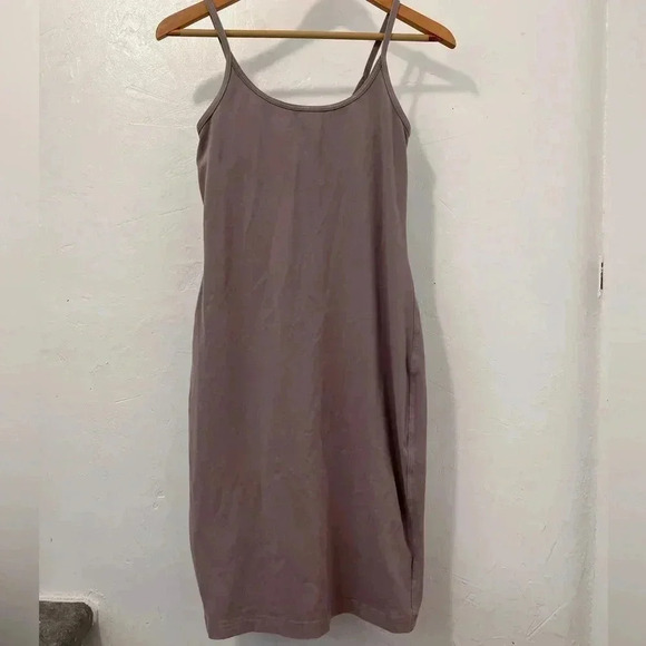 Lululemon Inner Glow Dress Lavender Practice Cotton Bodycon Size 6 Casual - Picture 4 of 16